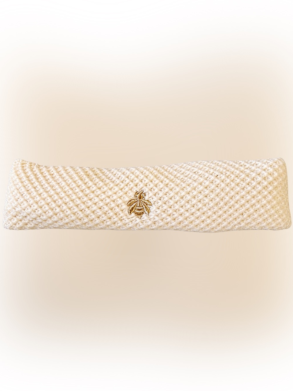 Guerlain Abeille Royale Cream Woven Spa Headband Gold Bee